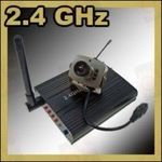 Набор беспроводная цифровая Wi-Fi МИНИ радио видеокамера 2.4 Ghz + приёмник видеосигнала с AV выходом, фото 1