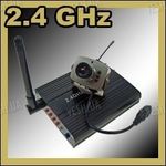 Набор беспроводная Wi-Fi цифровая МИНИ радио видеокамера 2.4 Ghz + приёмник видеосигнала с AV выходом до 100 метров (модель CRP-208N), фото 1