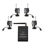 Новый 4-x камерный цифровой комплект беспроводного видеонаблюдения 540 TVL для внутренней установки c детектором движения и записью на SD карту памяти, дальностью до 500 метров (модель KENVS B02kit x 4). НЕ ИМЕЕТ АНАЛОГОВ в УКРАИНЕ!!!, фото 1