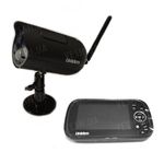 Цифровой комплект беспроводного наблюдения с шифрованием сигнала с 4.3 дюймовым приёмником-монитором с записью и дальностью до 200 метров (модель DANROU 8141), фото 1