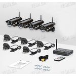 4-х камерная цифровая беспроводная система видеонаблюдения Danrou KCR-6324DRх4 (с шифрованием сигнала), фото 1