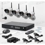 Комплект из 4-х видеокамер и приемника - видеорегистратор KW-KIT5507х4 (без шифрования видеосигнала), фото 1