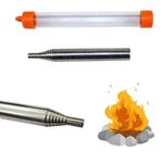 Телескопическая трубочка для раздувания костра или углей в футляре FS-10, фото 1