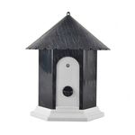 Ультразвуковой антилай скворечник для улицы Pet СSB10 c датчиком лая, коричневый, фото 1