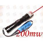 Мощная 200мВт красная указка (Прожигает + видимость луча ночью) + Аккумулятор 18650, фото 1