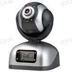 Проводная цветная поворотная роботизированная PTZ интернет IP видео камера с LCD дисплеем (модель JK UP-010), фото 1