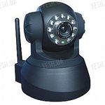 Беспроводная WIFI цветная поворотная роботизированная PTZ камера IP видеонаблюдения  c ИК подсветкой (модель FOSCAM FI8908W), фото 1