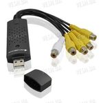 4-х канальный видео USB преобразователь с аудио каналом для компьютера или ноутбука EasyCAP002 DVR, фото 1