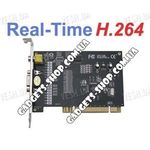 4-х канальная H.264 компьютерная PCI плата видеозахвата для CCTV камер + 4 звуковых канала (100 fps), фото 1