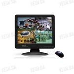 4-х канальный гибридный 2 в 1 LCD COMBO DVR видеорегистратор с 15-ти дюймовым монитором с записью в realtime c разрешением D1 (модель KT1504L), фото 1