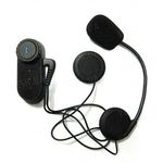 Комплект из 2-х беспроводных bluetooth мотогарнитур для мотоциклистов для установки на шлем на расстоянии до 1000 метров (модель BTI-1000), фото 1