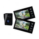 Беспроводный цифровой 7-ми дюймовыми видеодомофон с 2-мя мониторами с двусторонней аудиосвязью с передачей видеосигнала на расстояние до 150 метров (модель SY806х2), фото 1