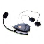 Набор из 2-х цифровых беспроводных bluetooth гарнитур - интеркомов для мотоциклистов и велосипедистов для установки на шлем дальностью до 100 метров (модель BTI-100), фото 1