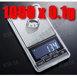 Весы портативные цифровые ювелирные 1000г x 0.1г, фото 1