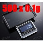 Весы портативные цифровые ювелирные 500г x 0.1г, фото 1