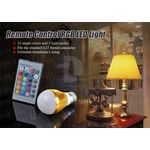 16-ти цветная LED лампа освещения 3W с изменяющимися цветами и режимами освещения + пульт дистанционного управления (модель E-27-1T), фото 1