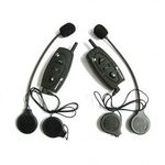 Комплект из 2-х цифровых беспроводных bluetooth гарнитур для мотоциклистов и лыжников для установки на шлем на расстоянии до 500 метров (модель BTI-500), фото 1