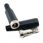 10 штук пластиковых штекеров 2,1x 5,5 мм типа &quot;мама&quot; для питания CCTV камер видеонаблюдения (модель PWC-05), фото 1