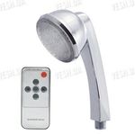 Головка распылителя воды для душа с гламурной изменяющей цвета LED подсветкой и пультом дистанционного управления, фото 1