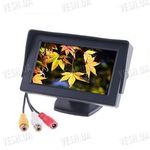 4.3&quot; автомобильный 2-х канальный LCD монитор для камеры заднего вида или автомобильного DVD плеера, фото 1