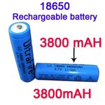 Аккумулятор 18650 3.7В 3800мАч защищенный, фото 1