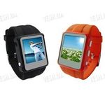 Мультимедийные MP3/MP4 часы - видео плеер с 8 Gb памяти и 1.5&quot; дюймовым дисплеем в пластиковом корпусе, фото 1