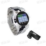 Металлические GSM часы - мобильный телефон с 1.5 дюймовым сенсорным дисплеем, bluetooth, 1.3 Mega Pixels камерой и MP3/MP4 плеером (модель MQ888A), фото 1