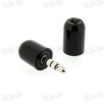 Чёрный внешний высокочувствительный мини микрофон для iPod Nano 4G, iPod Classic 120GB, iPhone 2, iPhone 3G, iPod Touch 2G и других устройств со стандартным 1/8&quot; разьёмом, фото 1