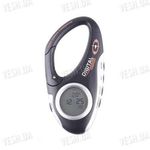 Многофункциональный 3 в 1 походный цифровой компас в виде карабина + термометр + часы для туристов и путешественников, фото 1