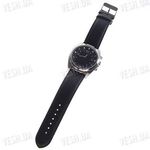 Стильные механические bluetooth часы с определителем номера, виброзвонком и мини экраном черные, фото 1