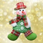 Подвеска мягкая Снеговик зеленый, фото 1