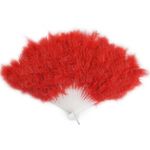 Веер перо красный, фото 1