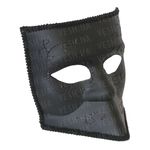 Венецианская маска Баута черная, фото 1