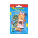 Свеча Цифра с Медвежонком 2, фото 1