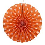 Веерный круг картон 40 см оранжевый 0011, фото 1