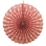 Веерный круг картон 40 см розовый 0020, фото 1