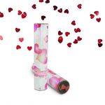 Хлопушка 20 см с сердечками красными, фото 1