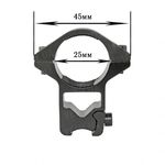Крепление на оружие для фонаря 25 GZ  (планка Вивера 10 мм), фото 1