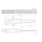 Нож Mora Companion Heavy Duty F, углеродистая сталь, 12495, фото 1