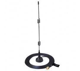 Всенаправленная антенна 2.4 Ghz c усилением 7 Db на магните с кабелем длиной 3 метра (модель RP-SMA), фото 1