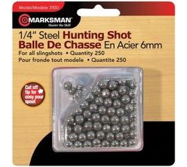 Шарики для рогатки Marksman 1/4&quot; Steel Shot, фото 1