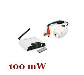 Одноканальный 2.4 Ghz 100 mW комплект беспроводной передачи видео сигнала на расстояние до 250 метров для преобразования проводных камер в беспроводные (мод. WRC810-TX800), фото 1