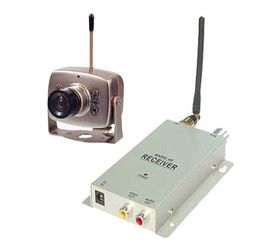 Набор беспроводная МИНИ радио видео камера 1.2 Ghz + приёмник видеосигнала, фото 1