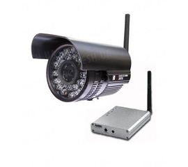 Мощный 1 W комплект беспроводного видеонаблюдения 2.4 Ghz с дальностью передачи до 1 км и ИК подсветкой для ночной съемки до 30 метров (модель 928F), фото 1