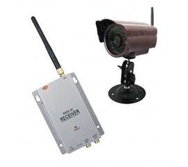 Комплект из беспроводной уличной камеры повышенного разрешения на 2.4 Ghz + приёмник видеосигнала (на выбор), дальностью до 700 метров (модель CRP-58 kit), фото 1