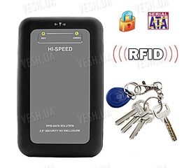 Криптозащита для жесткого диска (SATA, 2.5&quot;) (RFID ключ+шифрование данных), фото 1