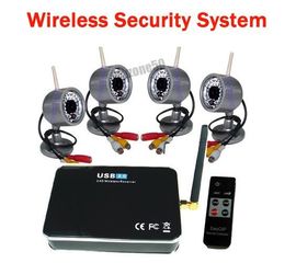 4-х камерная система беспроводного цифрового видеонаблюдения (4 камеры и USB DVR), фото 1