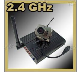 Набор беспроводная USB цифровая Wi-Fi МИНИ радио видеокамера 2.4 Ghz + приёмник видеосигнала с прямым USB подключением к компьютеру или ноутбуку (модель CRP-208 USB), фото 1