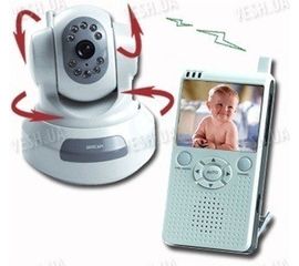 Роботизировання поворотная видео няня - комплект беспроводного наблюдения за ребёнком (модель VNP-500R), фото 1