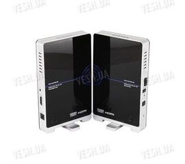 Комплект из приёмника передатчика 5GHz для беспроводной передачи HD TV видео 1080P на расстояние до 20 метров - радиоудлинитель HDMI входа (модель EDUP 1080), фото 1